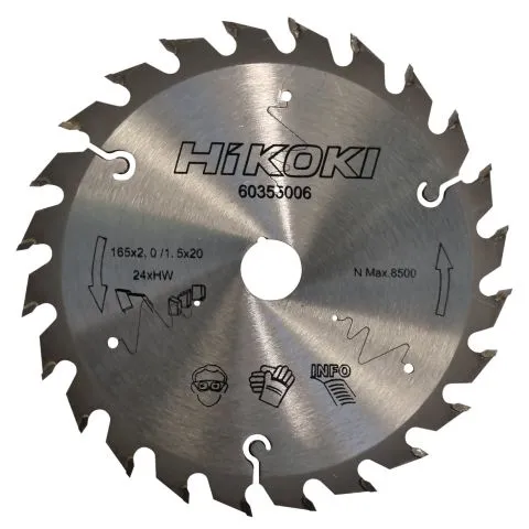 60355006 HiKOKI Sågklinga 165 x 20 mm, 24T Endast denna vecka